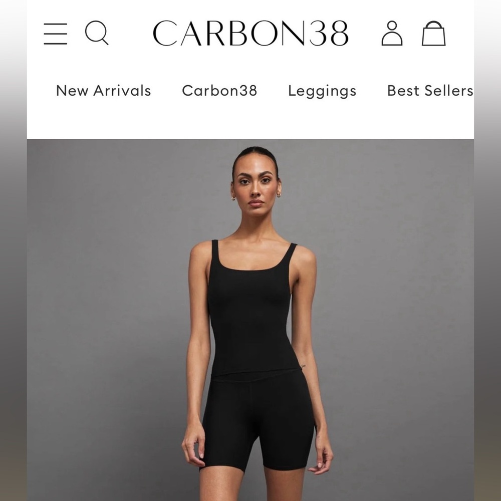 High Rise Biker Short in Cloud Compression